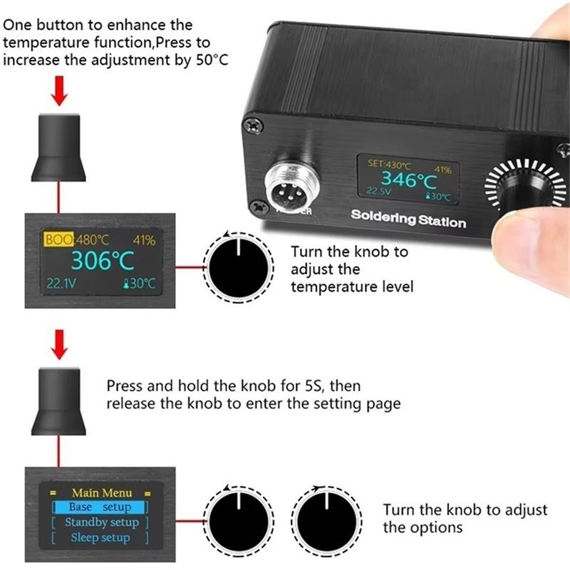 【A56X】T12 Portable Mini Digita - T12 Soldering Station Oled review and price