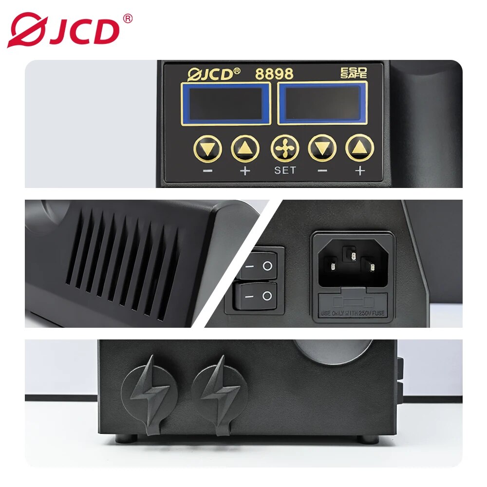 JCD 8898 Soldering Station 750 - 2 In 1 Soldering Rework Station 750W review and price