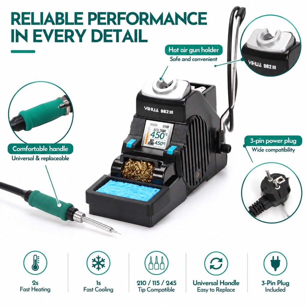 YIHUA 982-III C210 Soldering I - C210 Precision Soldering Station review and price