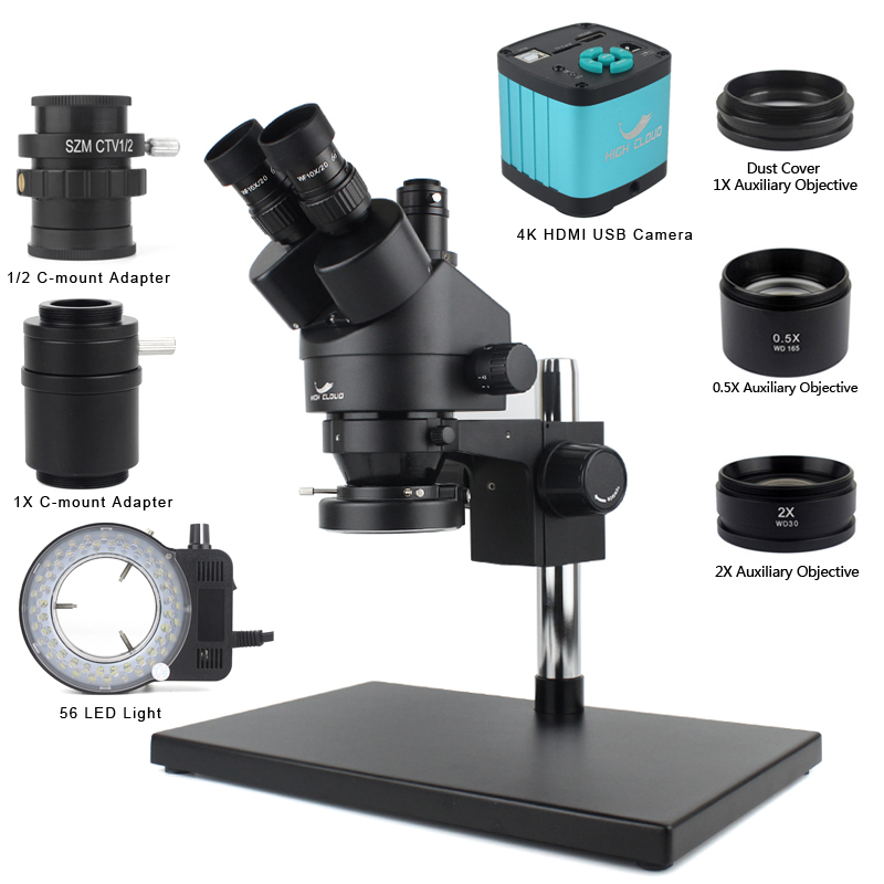 Phone PCB Soldering Repair Lab - Simul-Focal Industrial Microscope 4K Hdmi review and price