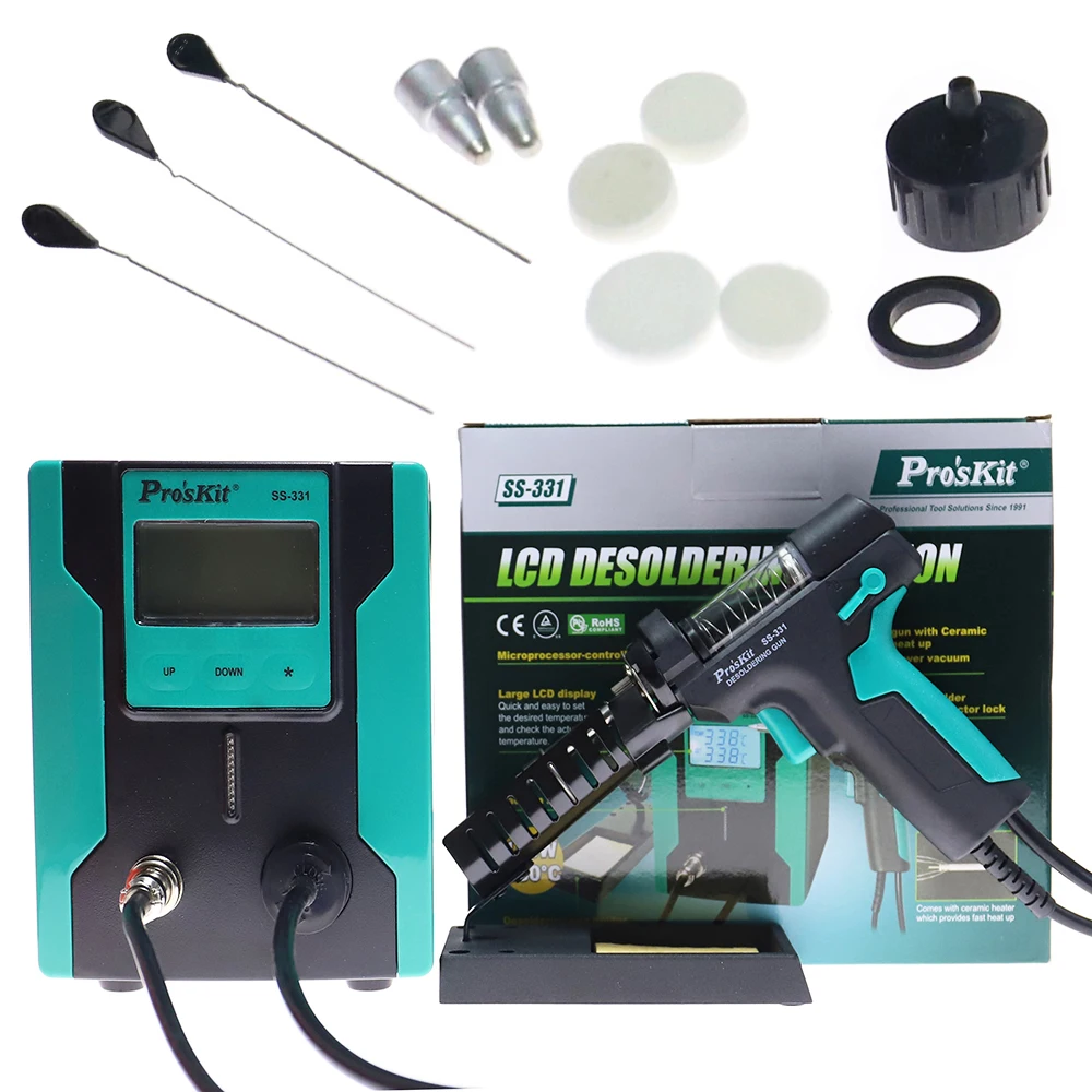 SS-331 LCD Digital Electric De - Desoldering Pump Electric Vacuum Station review and price