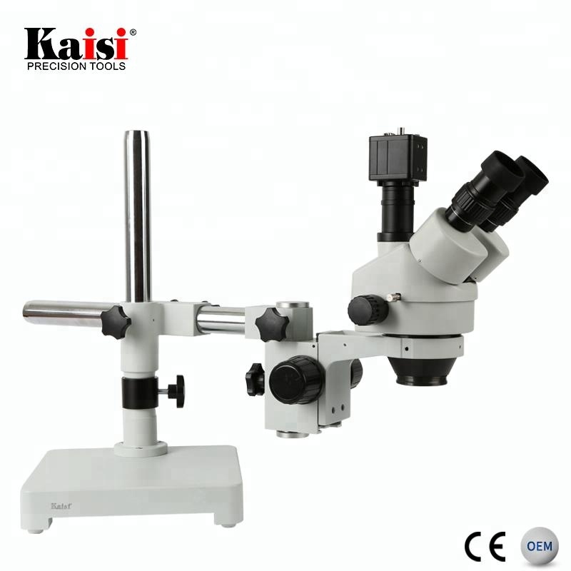 Kaisi 7X-45X Digital Zoom PCB  - Trinocular Stereo Microscope 7X-45X review and price