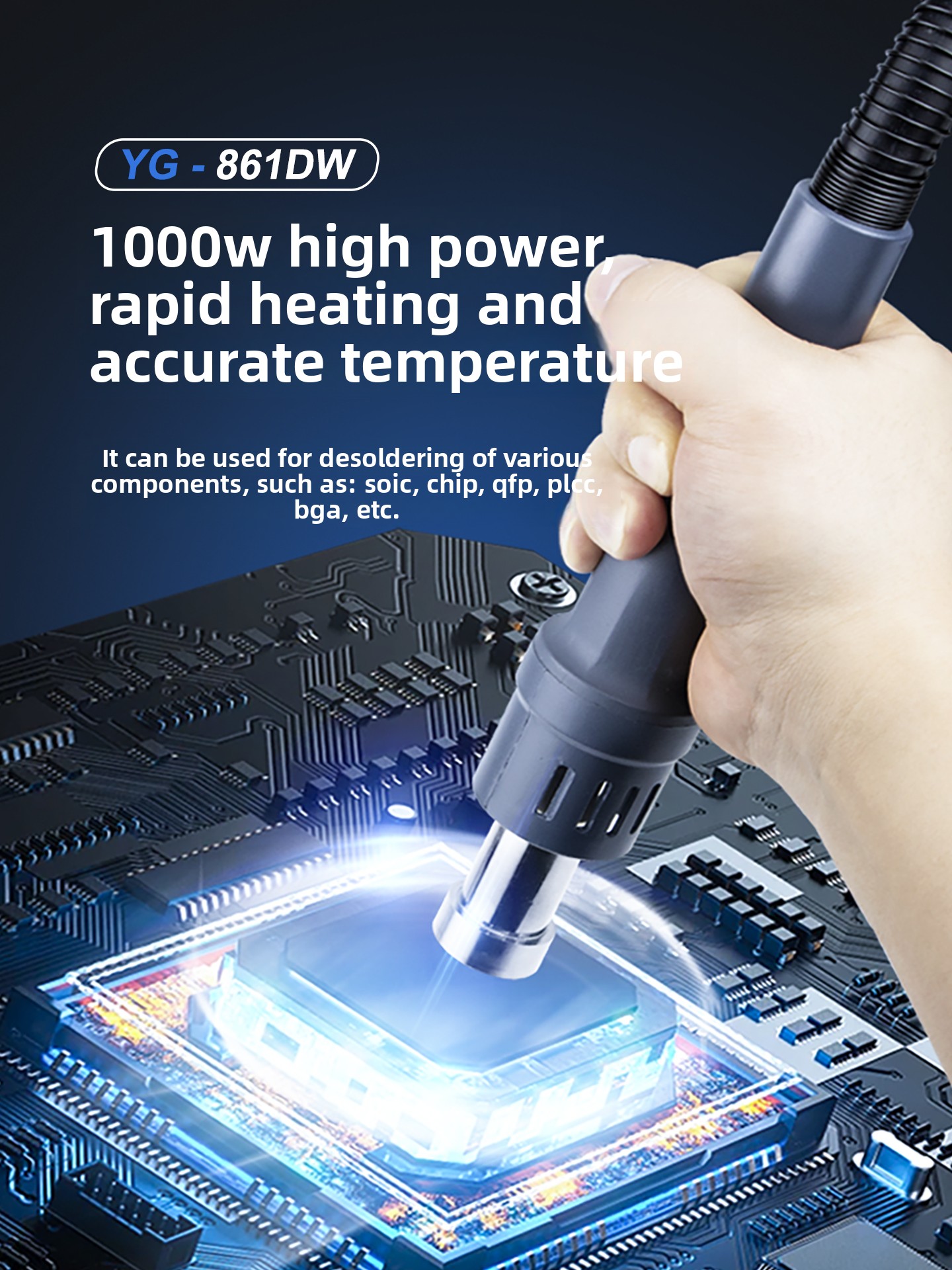 861DW 1000W Industrial Hot Air - Hot Air Rework Station 861Dw review and price